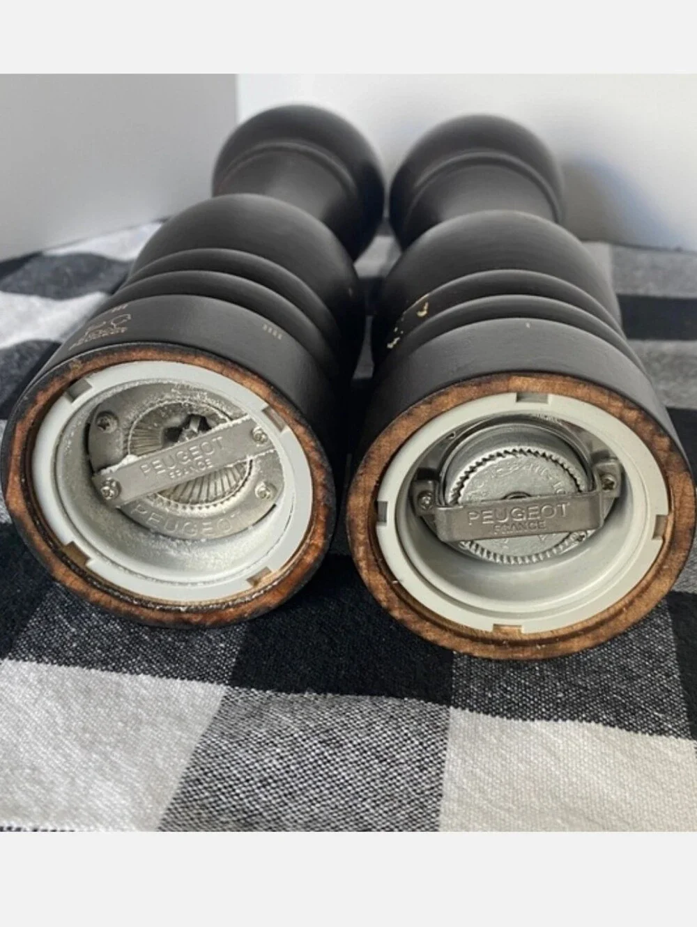 Peugeot Dark Brown and Gold Salt and Pepper Mills